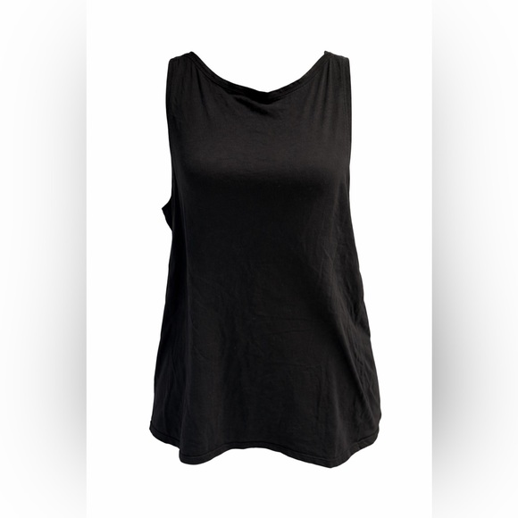 Lululemon Black Scoop Neck Tank Top Relaxed Fit Size 12 14 - Picture 2 of 8